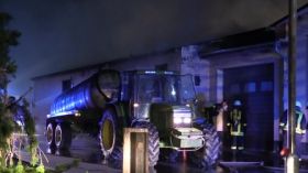 Feuer In Gleistal Agrar In Golmsdorf Bei Jena 00016